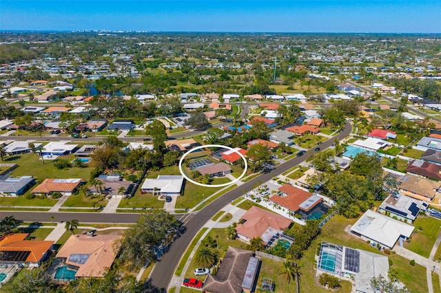 birds eye view of property featuring a residential view