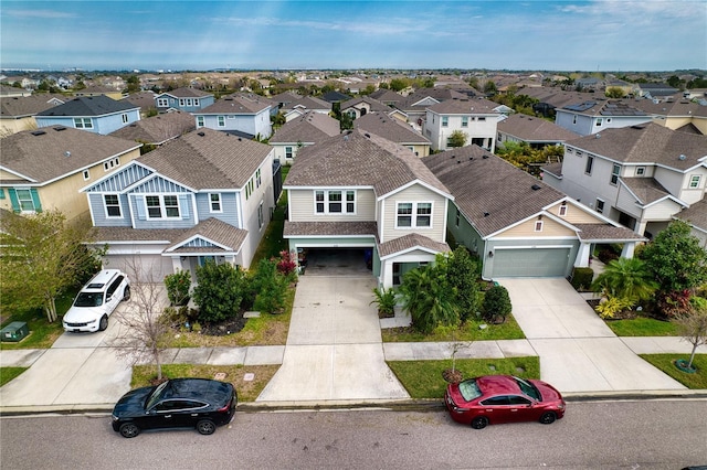 birds eye view of property featuring a residential view