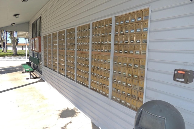 view of patio / terrace with mail area