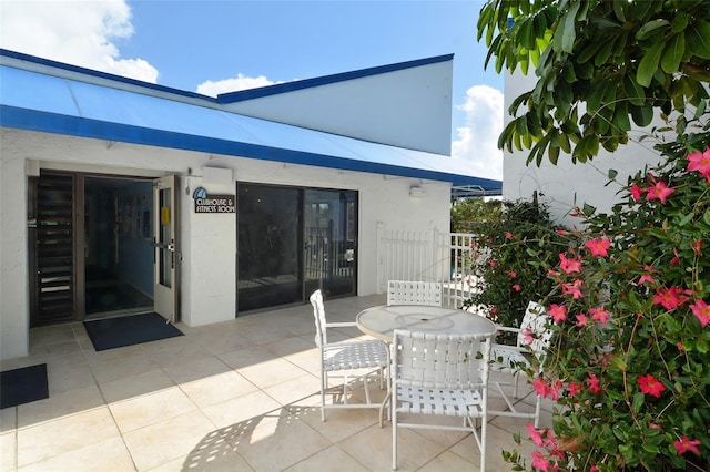 view of patio / terrace featuring outdoor dining space