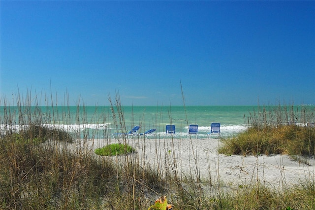 water view featuring a view of the beach