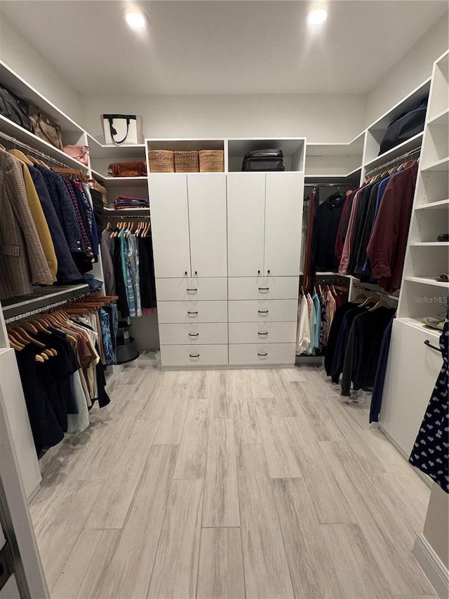 6208 Signature Pointe Ln, Bradenton, FL 34210 - walk in closet featuring wood finished floors