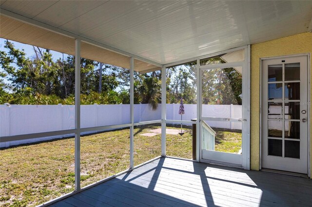 4659 Alligator Dr, Venice, FL 34293 - view of unfurnished sunroom