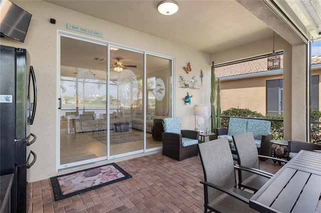 view of patio / terrace with outdoor dining area