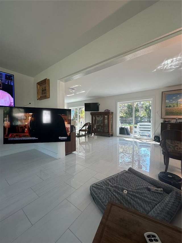 living room with a wealth of natural light