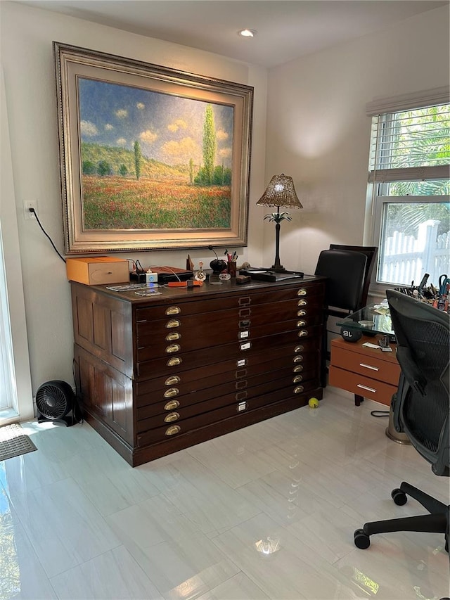 view of office