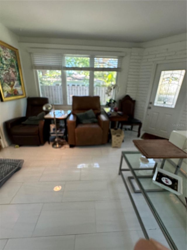 living room with a healthy amount of sunlight