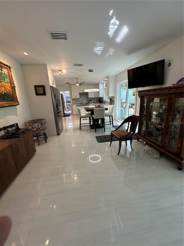 728 41st St, Sarasota, FL 34234 - hall with light marble finish flooring
