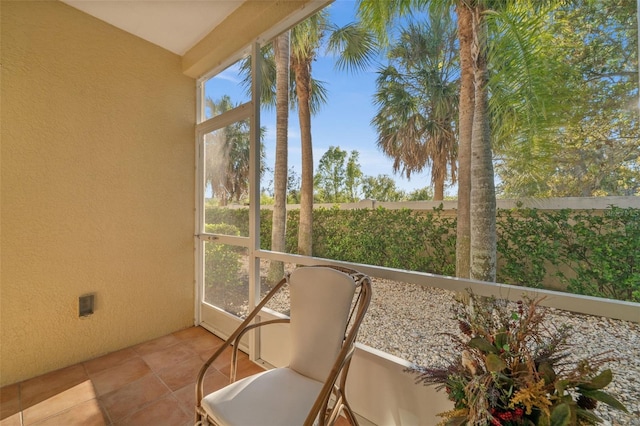 view of sunroom / solarium