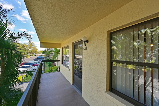 view of balcony