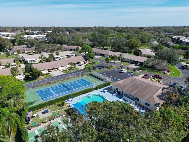 bird's eye view featuring a residential view