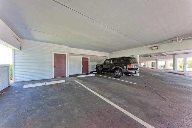 view of parking deck