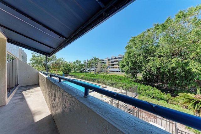 view of balcony