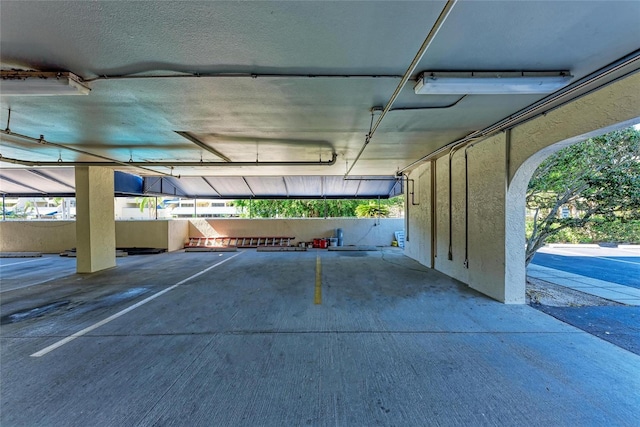 view of parking deck