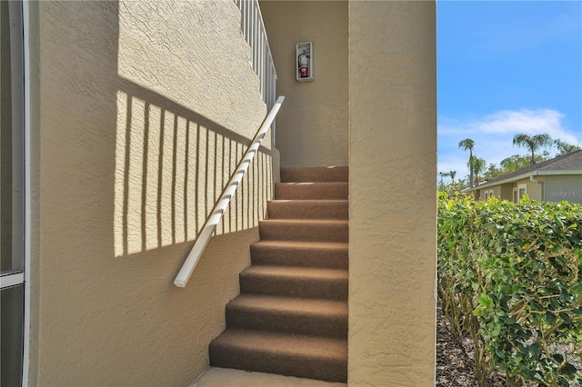 view of stairs