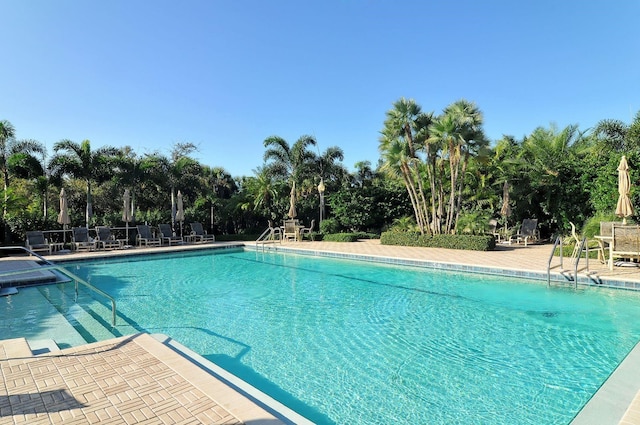 pool featuring a patio