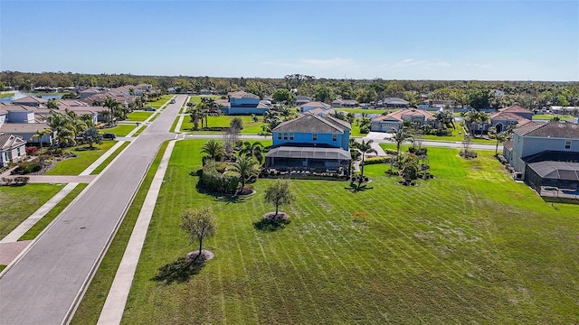 drone / aerial view featuring a residential view