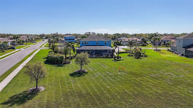 bird's eye view featuring a residential view