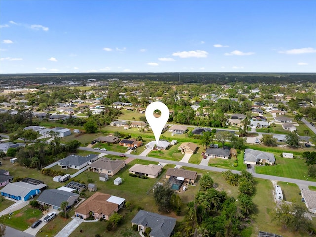 drone / aerial view featuring a residential view