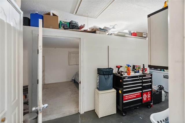 storage area with attic access