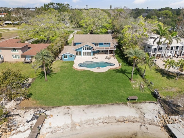 birds eye view of property