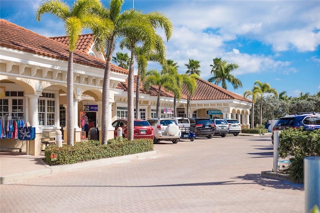 exterior space featuring uncovered parking