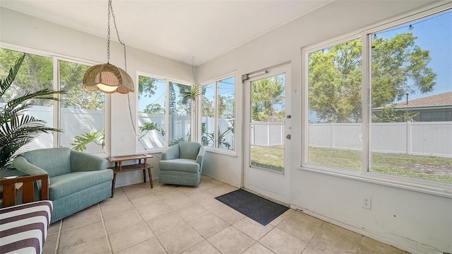 view of sunroom / solarium