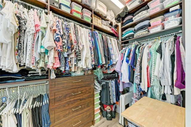 516 Kumquat Dr, Anna Maria, FL 34216 - walk in closet featuring wood finished floors