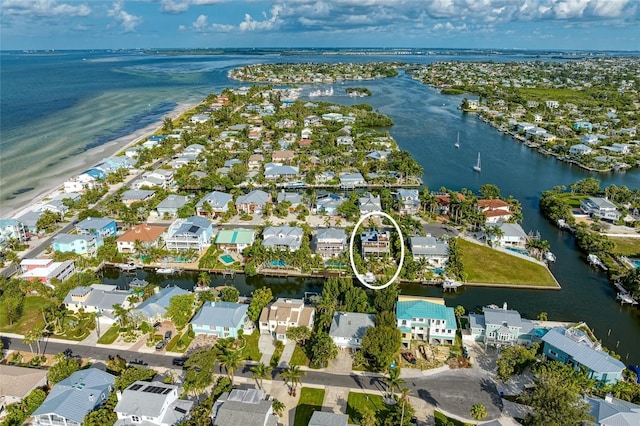 516 Kumquat Dr, Anna Maria, FL 34216 - aerial perspective of suburban area with a nearby body of water