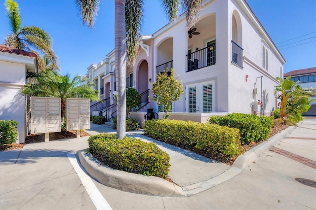 exterior space featuring stucco siding