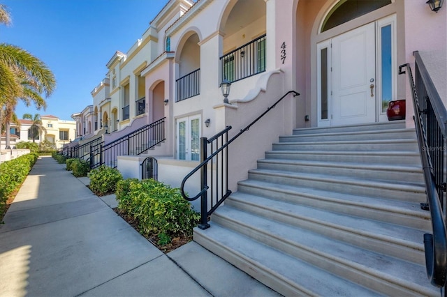 exterior space with a residential view