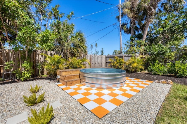 view of patio / terrace featuring a fenced backyard