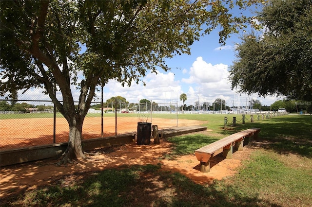 surrounding community with fence