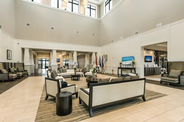 lobby with visible vents