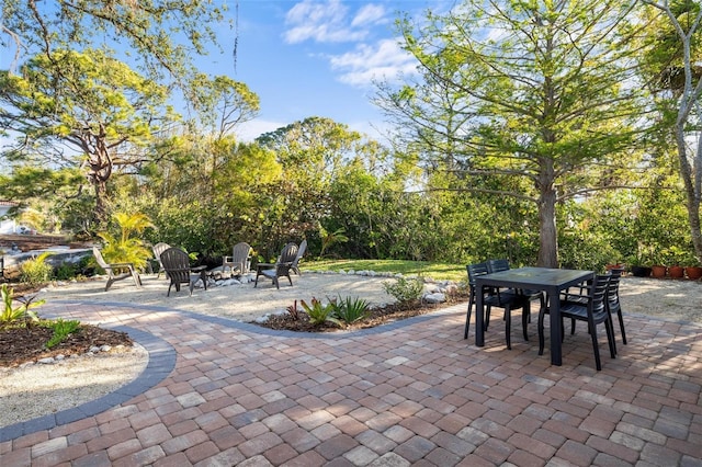 view of patio / terrace featuring outdoor dining space