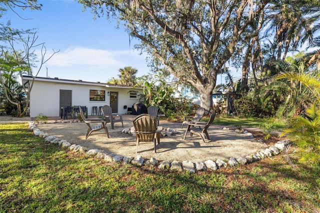 exterior space with a patio