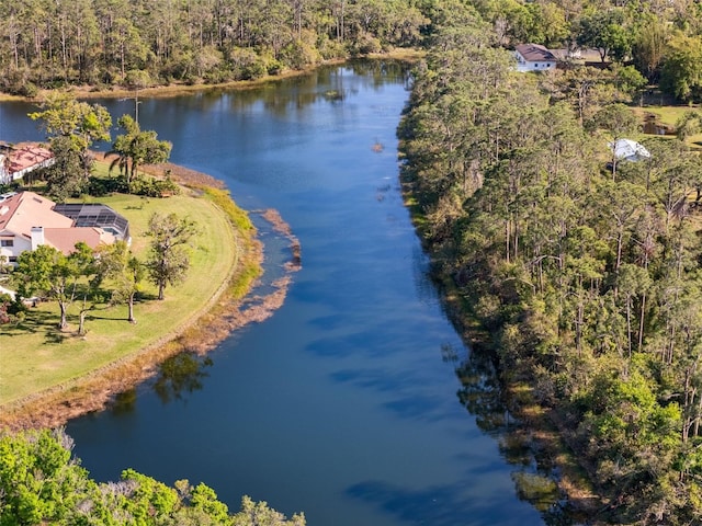 7300 Wax Myrtle Way, Sarasota, FL 34241 - drone / aerial view of a forest and a nearby body of water