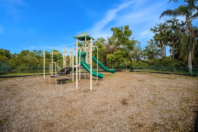 community playground featuring fence