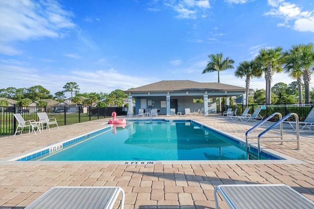5998 Amberly Dr, Bradenton, FL 34208 - community pool featuring a patio area and fence