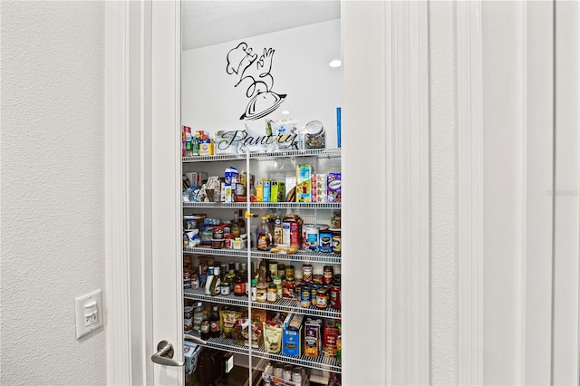 view of pantry