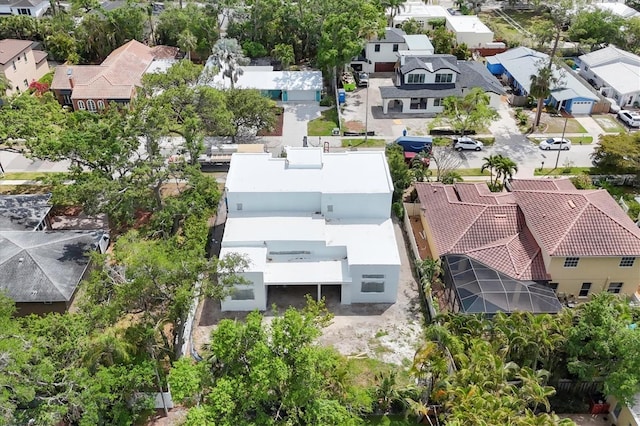 bird's eye view with a residential view