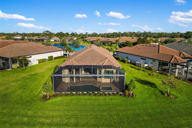 aerial view featuring a residential view