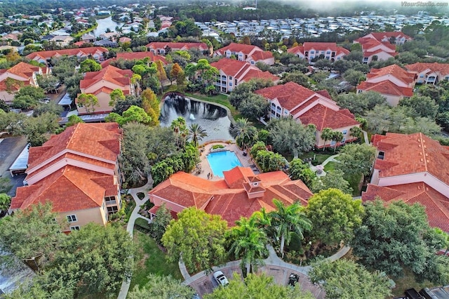 drone / aerial view featuring a residential view