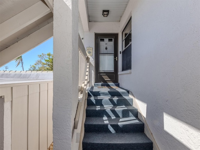 view of stairs