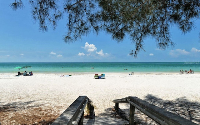 water view featuring a view of the beach