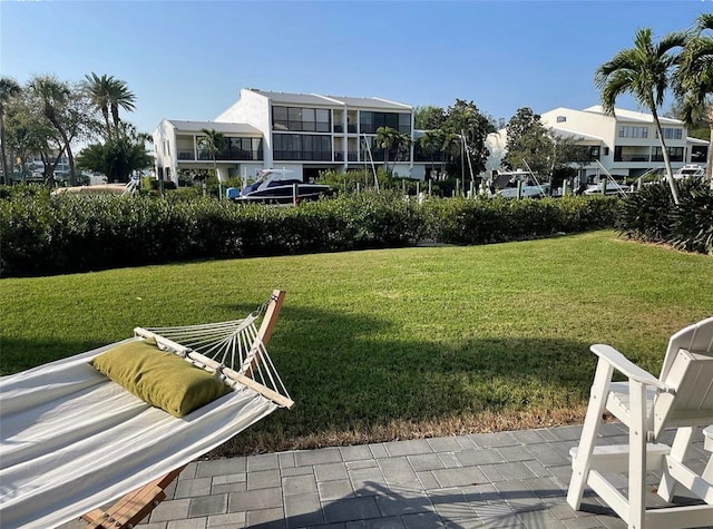 view of yard featuring a patio area