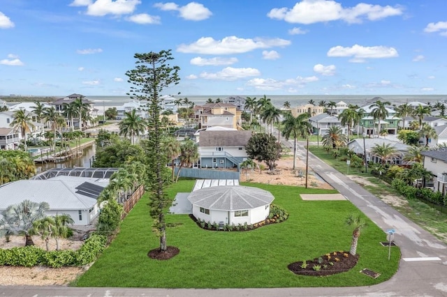 bird's eye view with a residential view