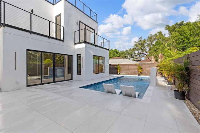 1716 9th St, Sarasota, FL 34236 - view of pool featuring a fenced in pool, a fenced backyard, and a patio area