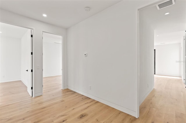 1716 9th St, Sarasota, FL 34236 - interior space featuring recessed lighting, baseboards, visible vents, and light wood-type flooring