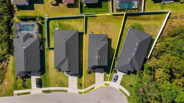 bird's eye view featuring a residential view